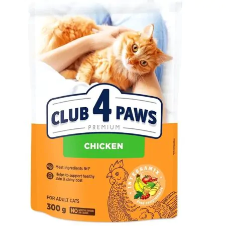 club 4 paws premium adult chicken 300g