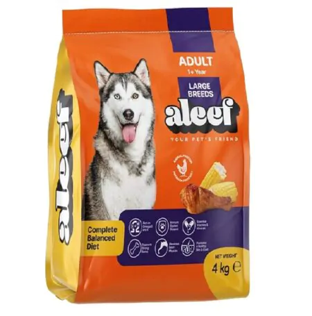 Aleef dry food adult dog large breeds 4 kg