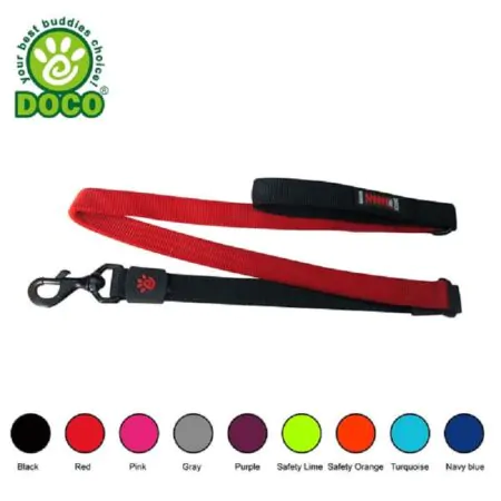 DOCO 4ft Shock Absorbing BUNGEE Leash - Large (DCB1148)[Color - Red, Size - L]
