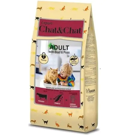 Chat & Chat Adult Beef & Peas 900 g