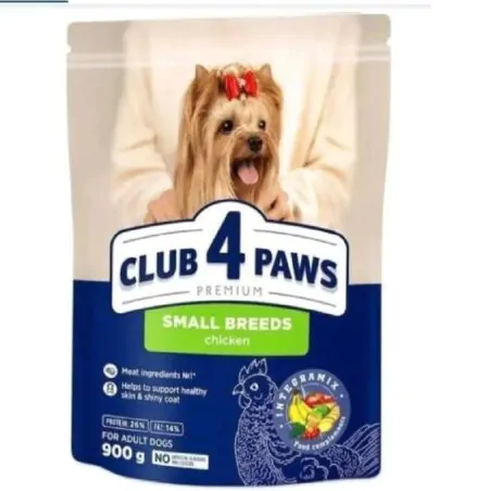 club 4 paws dry food for small breed dogs 900g