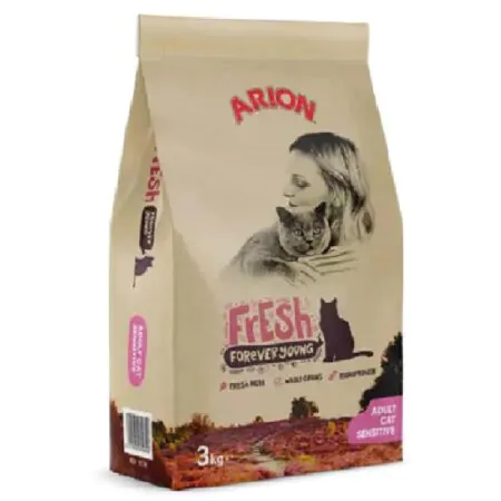 ARION Fresh Adult Cat Sensitive Dry Food 3 Kg