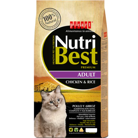 NutriBest Adult Cat Chicken & Rice 15KG
