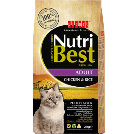 NutriBest Adult Cat Chicken & Rice 2KG