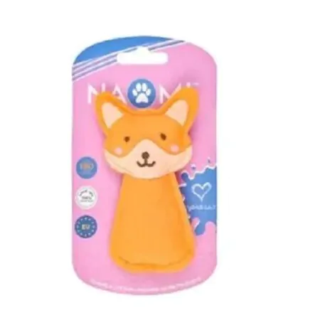 Naomi Orange Fox Plush Cat Toy
