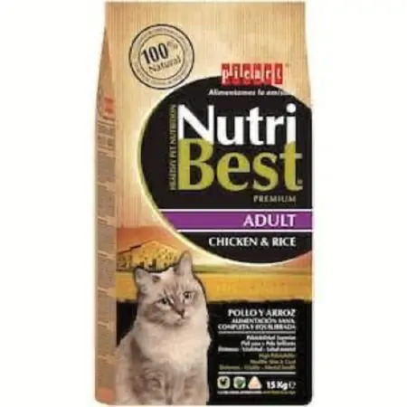 NutriBest Adult Cat Chicken & Rice 15KG