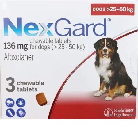 NexGard 136 mg For Dogs ( > 25 - 50 kg )