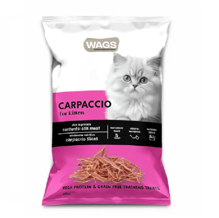 wagz carpaccio 40g chicken kitten cat