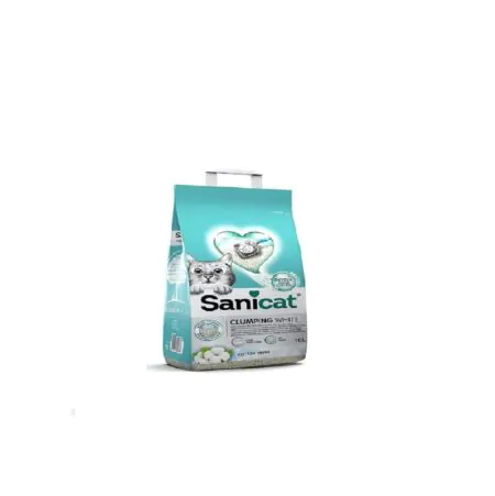 SaniCat Litter White Cotton Fresh Clumping 10L