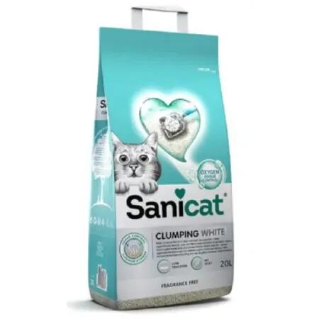 SANICAT Clumping White Fragrance Free 20L