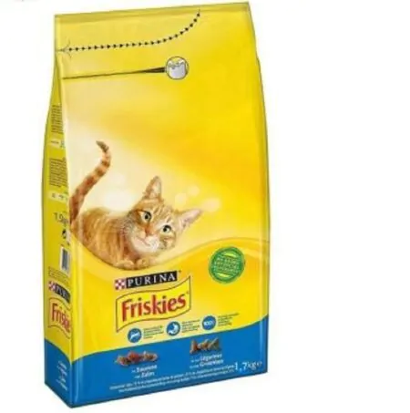 Friskies With Salmon & Vegetables Cat Dry Food 1.7 kg