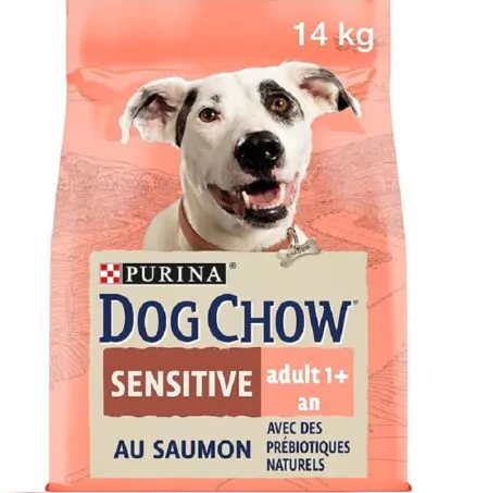 Dog Chow Sensitive Dog Dry Food with SALMON 14KG